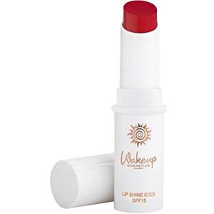 Wakeup Cosmetics - Lip Shine Stick SPF15, Balsamo labbra colorato ad azione nutriente con SPF 15, Colore Moradita