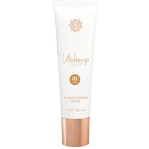 Wakeup Cosmetics - BB Magic Cream SPF15 dal Finish Naturale e Radioso, Perfezionatrice dell'Incarnato, Colore 03 Dark