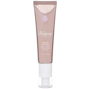 Wakeup Cosmetics - Sweet Radiance, Fondotinta Liquido SPF 20 Idratante, Effetto Uniformante e Luminoso, Colore 01 Almond