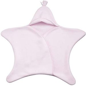 FILET - Babyslaapzak in stervorm, warm en zacht, perfect voor thuis en onderweg, 100% Made in Italy, Eén maat, afmetingen 70 x 65 cm, kleur roze