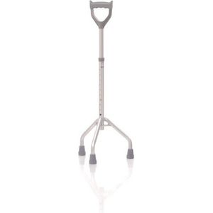 Wandelstok - Driepoot - Geanodiseerd Aluminium - Verstelbaar - Zachte Rubber Tips