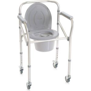 Moretti 4-in-1 toiletstoel - postoel - in hoogte verstelbaar - met wielen