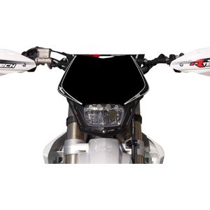 Racetech - V-Face Full LED Koplamp - Zwart - 12V/35W Volledig/Halflicht