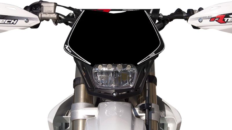 Racetech - V-Face Full LED Koplamp - Zwart - 12V/35W Volledig/Halflicht