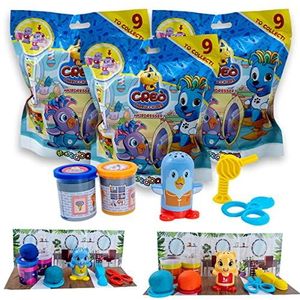 Sbabam, Creo Kapper, speelgoed, vormbare pasta voor kinderen, ideaal voor creatieve activiteiten, kleurrijke poppen, perfect als cadeau, verpakking van 3 stuks vanaf 3 jaar