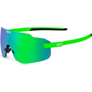 koo supernova fluorescent green sunglasses  mirror green lenses