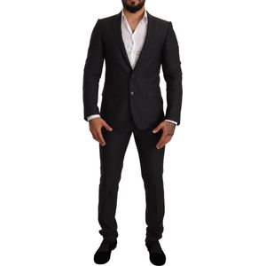 Dolce & Gabbana, Heren, Pakken, Zwart, Maat: S Wol,