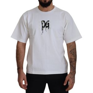 Dolce Gabbana DG Print Wit T-Shirt