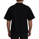 Dolce & Gabbana Zwarte Logo Katoenen Crewneck Heren T-shirt
