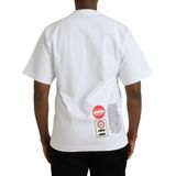 Dolce & Gabbana - Short Sleeve Crew Neck - T-shirt - Wit - Heart Amor