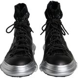 Dolce Gabbana Zwart Nylon Galileo High Top Sneakers