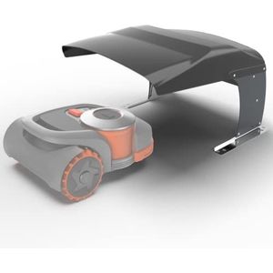 Idea Mower Garage grasmaaier robot Vader Navi roestvrij staal aluminium composiet metalen materialen, laadstation, vloerbevestiging - compatibel met Segway NaviMow (zwart/antraciet)