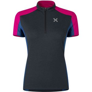 Montura Mountain Zip T-shirt Met Korte Mouwen Grijs Paars S Vrouw