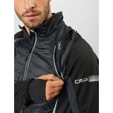 CMP - Wandeljack - Zwart - Lichtgewicht Softshell - Afneembare Mouwen