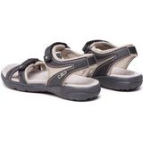 CMP - Adib - Sandalen - Zwart - Leren Zool - Lycra Bovenmateriaal