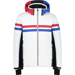 CMP Zip Hood Heren Wintersportjas Bianco 54