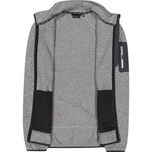 CMP Knit Tech Melange Fleecejack - Ice Titan/Black - Voor Mannen
