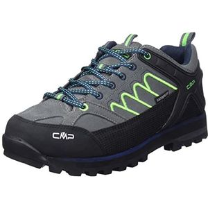 CMP Moon Low Trekking Shoe WP, wandelschoenen voor heren, grijs groen fluo, 39 EU, Grijs-neongroen