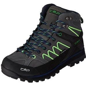 CMP Heren Moon Mid Trekking Wp Walking Shoe, Grey-Verde Fluo, 45 EU