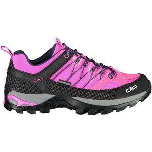 CMP Rigel Low Wmn Trekking Shoe WP, Walking Dames, Pink Fluo B Blue, 36 EU