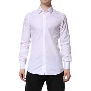 Dolce & Gabbana, Heren, Overhemden, Wit, Maat: L Katoen,