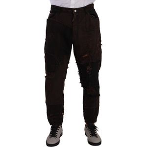 Dolce & Gabbana, Heren, Jeans, Bruin, Maat: M Denim,