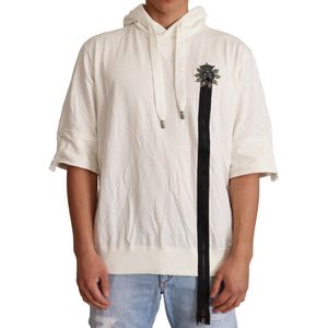 DOLCE & GABBANA - Limited Edition - Hoodie - Off White - Korte Mouwen