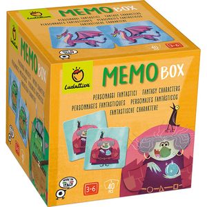 Ludattica Memory: MEMOBOX FANTASIEFIGUREN 12,3x12,3x11,8cm, met 40 kaartjes en instructies, 3+