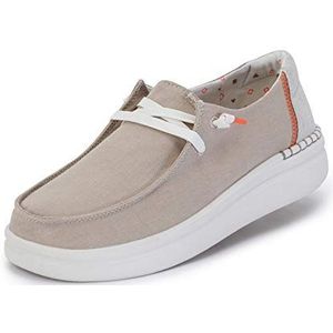 Hey Dude Wendy Suede instappers voor dames, Chambray Zand Shell, 41 EU