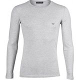 Emporio Armani O-hals longsleeve shirt basic grijs