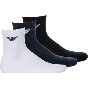 Emporio Armani - 304202 - Huissokken - Zwart - Katoen - 3-pack