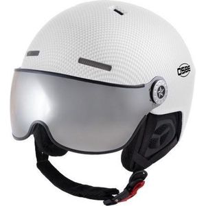 OSBE Skihelm Aire Visor White Carbon Look 54-58 cm