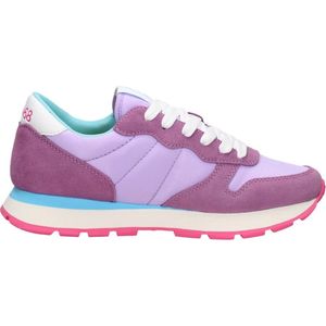 Sun 68 Ally Solid Nylon dames sneaker - Lila - Maat 37