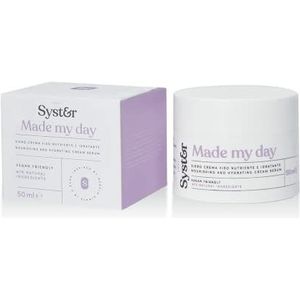 Syster - Serum en crème 2 in 1, serum en vochtinbrengende crème voor gezicht, anti-rimpel, voedende normale droge, normale, vette huid, vrouw en man - gezichtsserum veganistisch, gemaakt in Italië, geen parabeni en siliconen - 50ml