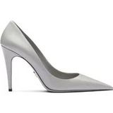 Prada - Pumps - Metallic Zilver - Leer