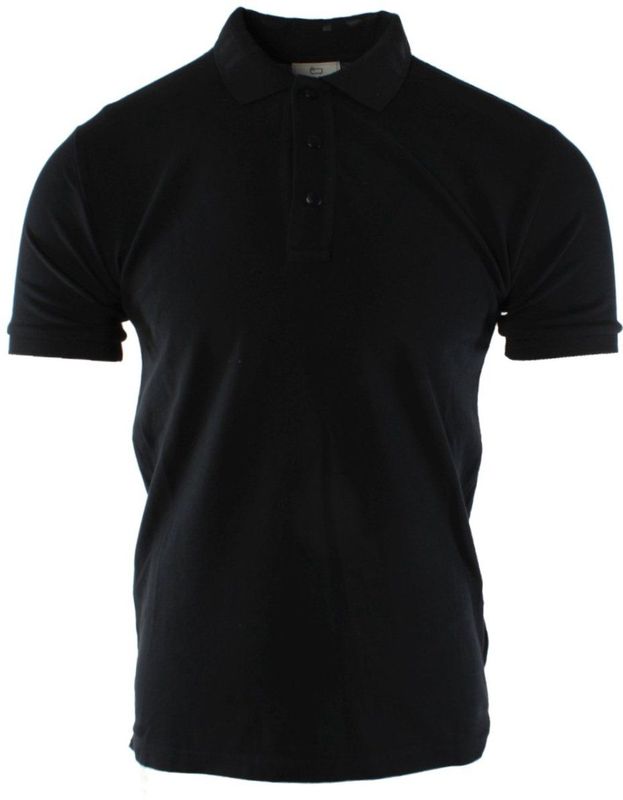 Woolrich - Polo Shirt - Blauw - Katoen - Geribbelde Randen - Zoom met Zijsplitjes