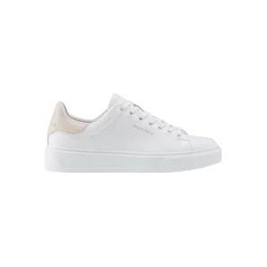 Woolrich Leren Sneaker , Beige , Heren , Maat: 40 EU