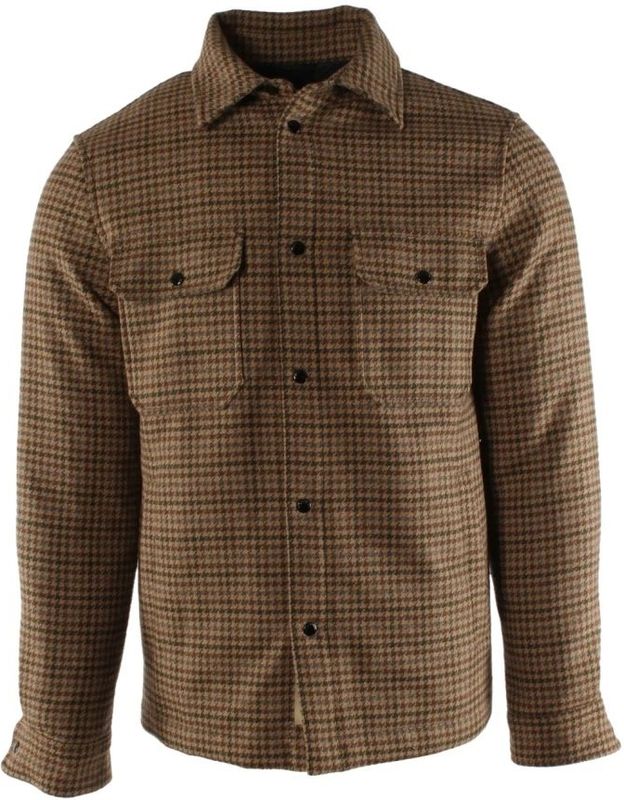 Woolrich - Alaskan Wool Check - Wolruitjas - Bruin - Heren