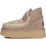 Mou - MU.FW681000A - Leren Enkellaarsjes - Zwart - Mini Eskimo Platform