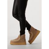 Mou - MU.FW681000A - Leren Enkellaarsjes - Zwart - Mini Eskimo Platform