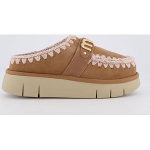 Mou - MU.FW681000A - Leren Enkellaarsjes - Zwart - Mini Eskimo Platform