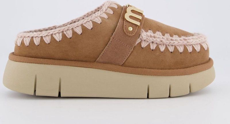 Mou - MU.FW681000A - Leren Enkellaarsjes - Zwart - Mini Eskimo Platform