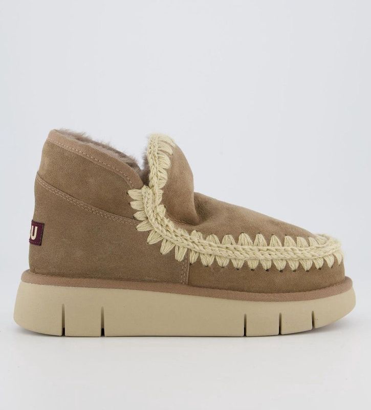 Mou - Eskimo Bounce - Sneaker Laarzen - Suède - Taupe