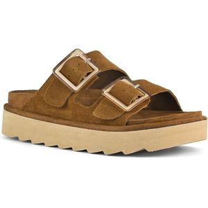 COLORS OF CALIFORNIA - Muiltjes - Kastanje Kleur - Leer