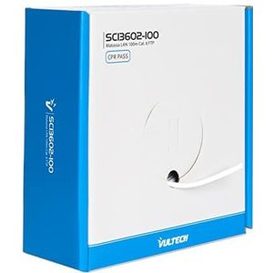 Vultech SC13602-100 LAN-strengen categorie 6 FTP 100 meter 23AWG Ethernet netwerkspoel 100m Cat6