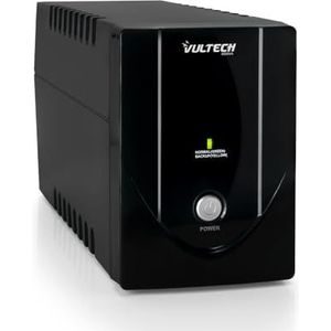 Vultech - UPS800VA-LITE - UPS - Zwart - Lood-zuur Batterij - Compact