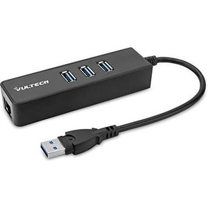 Vultech HRJ-03USB3 laptop dock & poortreplicator Bedraad USB 3.2 Gen 1 (3.1 Gen 1) Type-A Zwart