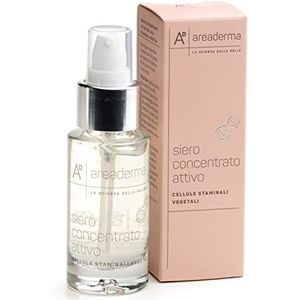 Serum voor gezicht, leer, gras, tegen oneffenheden, met plantaardige stamcellen, anti-aging en anti-rimpels, premium lijn, 30 ml, gemaakt in Italië