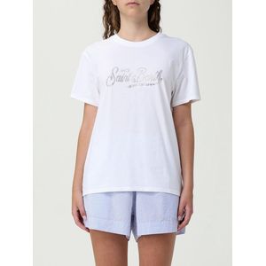 St. Barth - Katoenen T-shirt - Wit - Ronde Hals - Korte Mouwen
