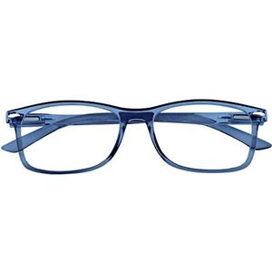 Corpootto Slim leesbril, blauw, standaard unisex volwassenen, Blauw, Eén maat